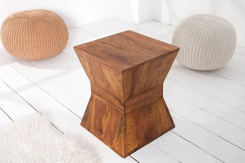 STOLIK KAWOWY 45 CM SHEESHAM / 21011 / INVICTA INTERIOR