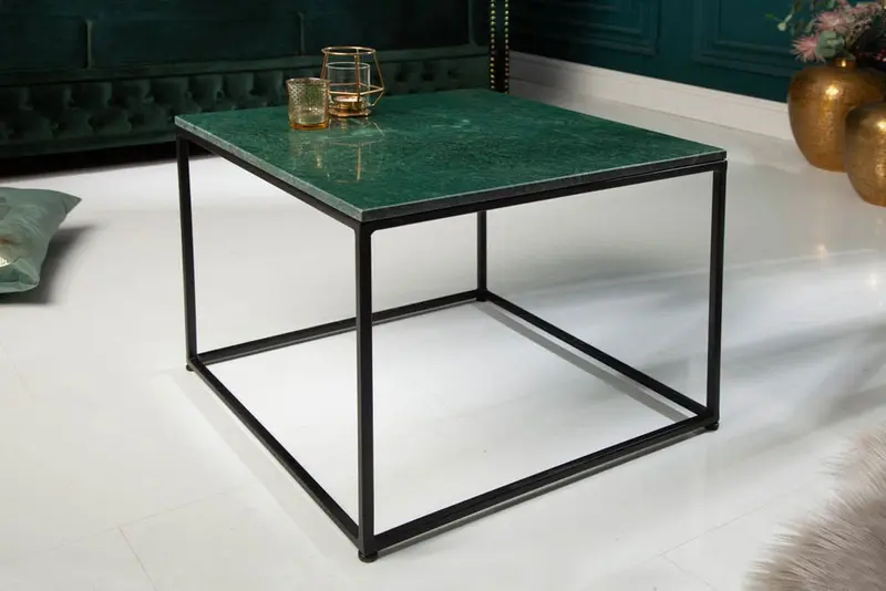 STOLIK KAWOWY ELEMENTS MARMUR ZIELONY / 40114 / INVICTA INTERIOR