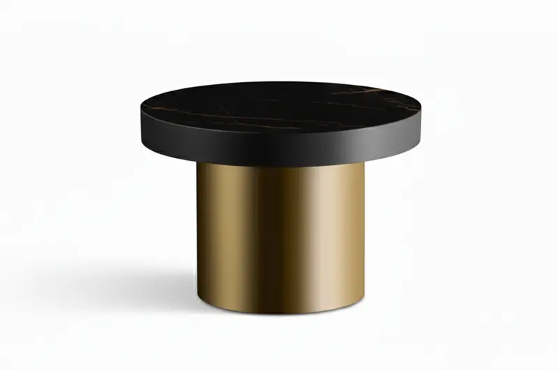 Stolik kawowy Lars Black & Gold Small