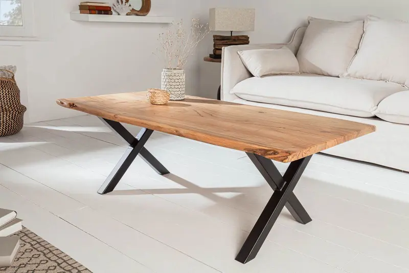 STOLIK KAWOWY MAMMUT X 118 CM AKACJA / 38921 / INVICTA INTERIOR