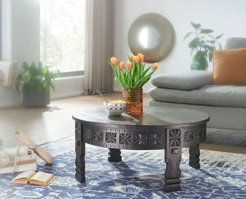 STOLIK KAWOWY MASSIV 80 CM Wohnling / WL6.350