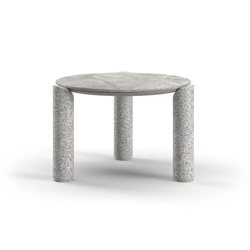 Stolik kawowy outdoor LORVAIN-silver M