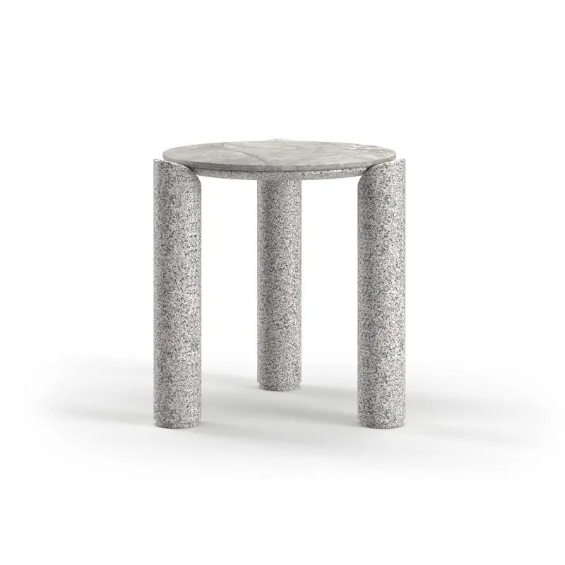 Stolik kawowy outdoor LORVAIN-silver S