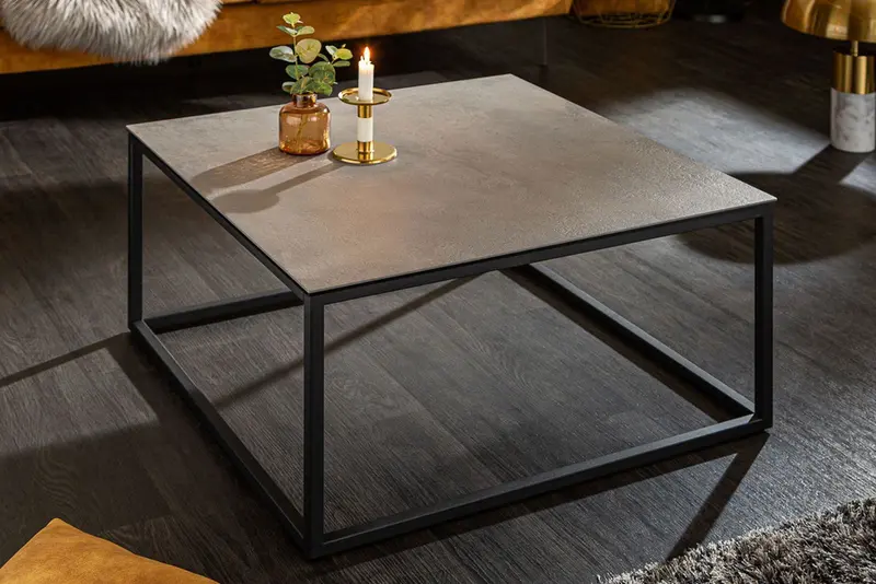 STOLIK KAWOWY SYMBIOSE 75 CM OPTYKA BETON / 40671  / INVICTA INTERIOR
