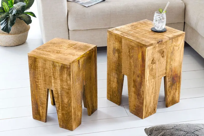 STOLIK KAWOWY ZESTAW 2 SZTUKI MANGO/ 42576 / INVICTA INTERIOR