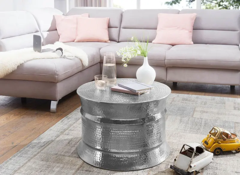 STOLIK MODEN WOHNLING ALUMINIUM SREBRNY / WL5.463