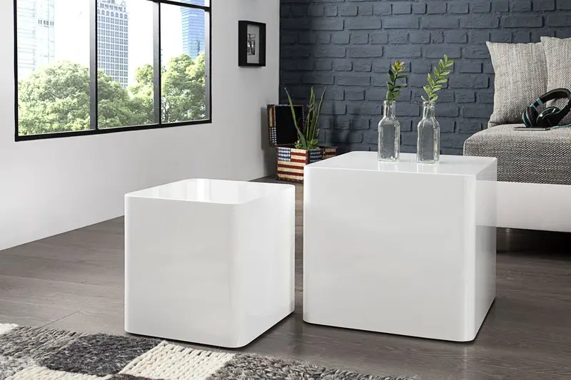 STOLIK MONOBLOC ZESTAW DWÓCH STOLIKÓW / 35894 / INVICTA INTERIOR