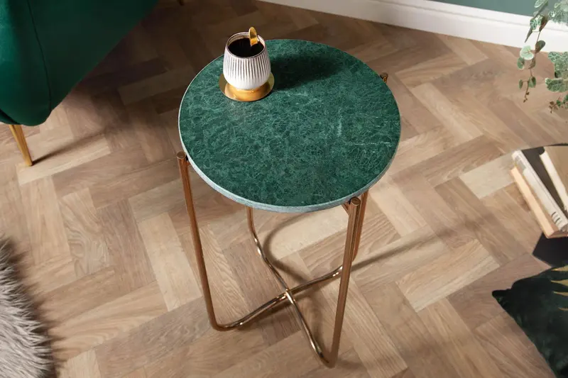 STOLIK NOBLE MARMUR ZIELONY / 40366 / INVICTA INTERIOR