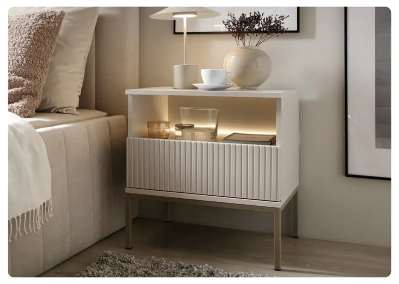 Stolik nocny z oświetleniem led S54