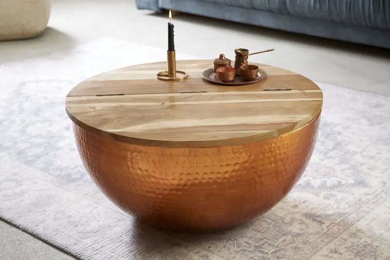 STOLIK ORIENT STORAGE 60 CM / 39253  / INVICTA INTERIOR