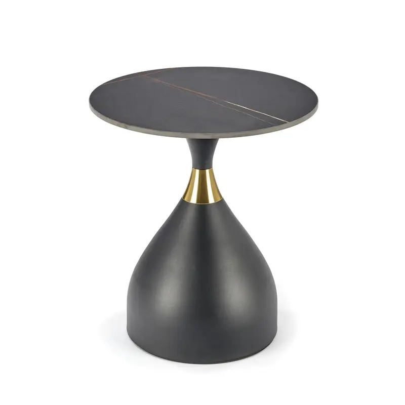 STOLIK SCALITA OPTYKA CZARNY MARMUR 50 CM / HAL