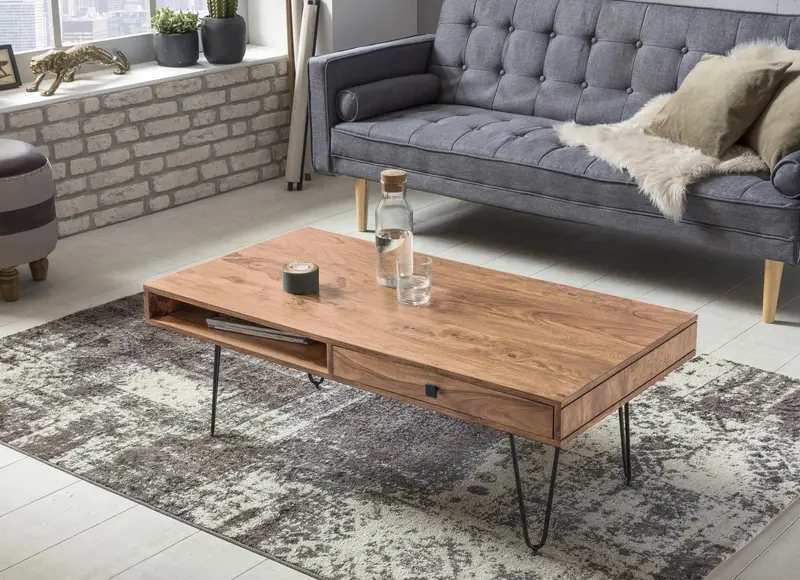 STOLIK Wohnling BAGLI DREWNO LITE AKACJA / WL1.514