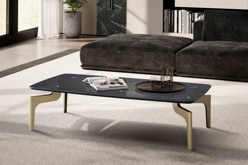 STOLIK WOHNLING OPTYKA CZARNY MARMUR 120 CM / WL7.142