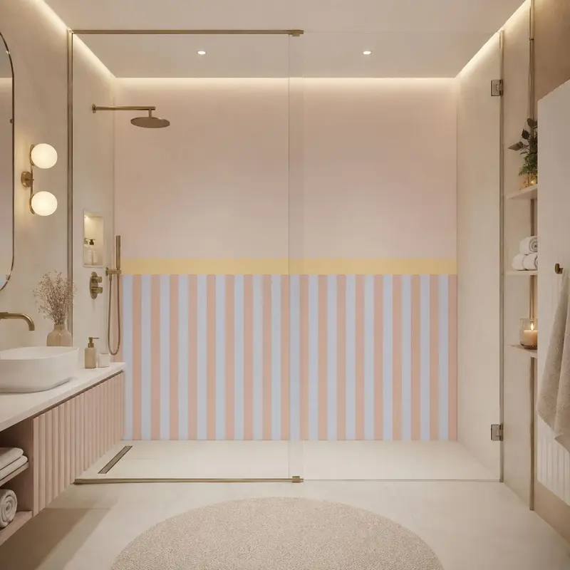 Stripe Powder – Tapeta na wymiar Aqua Zone