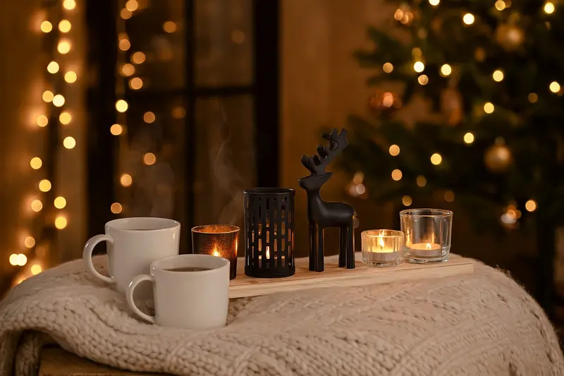Świąteczny zestaw świeczników tealight 6 szt
