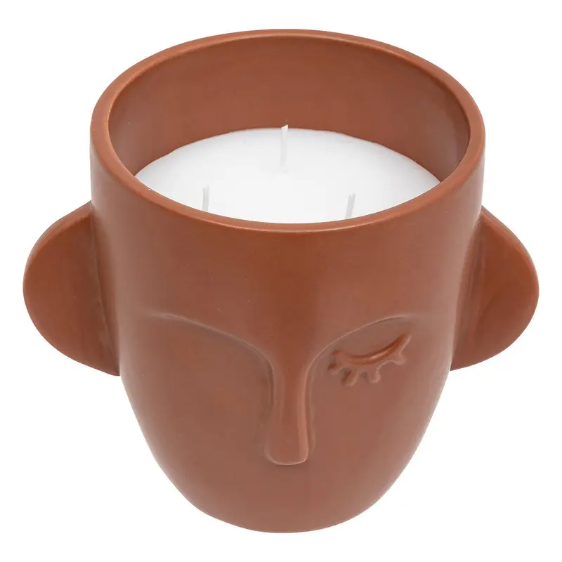 Świeca ozdobna, zapachowa MAYA, twarz, 520 g