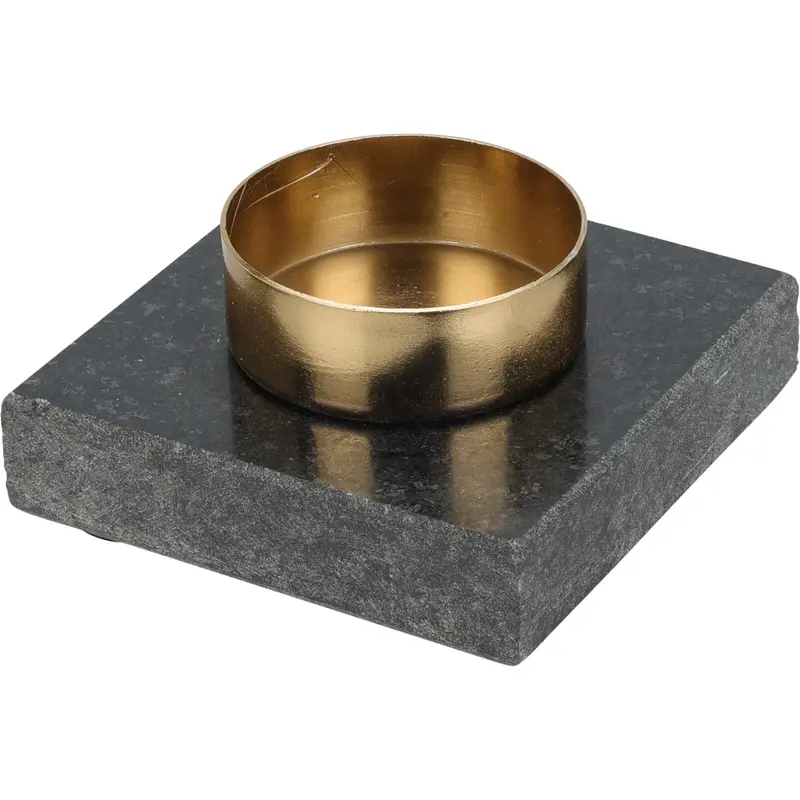 Świecznik na tealight, granitowa podstawa, 7 cm