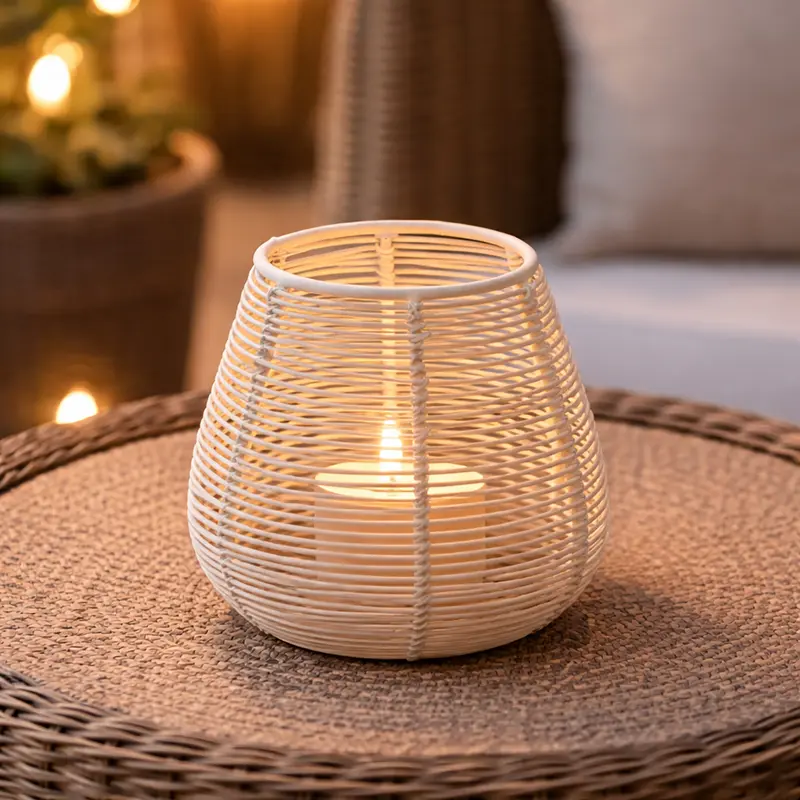 Świecznik na tealight, metalowy, 10 x 9 cm