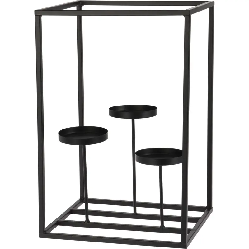 Świecznik na tealighty, 36 cm, metalowy