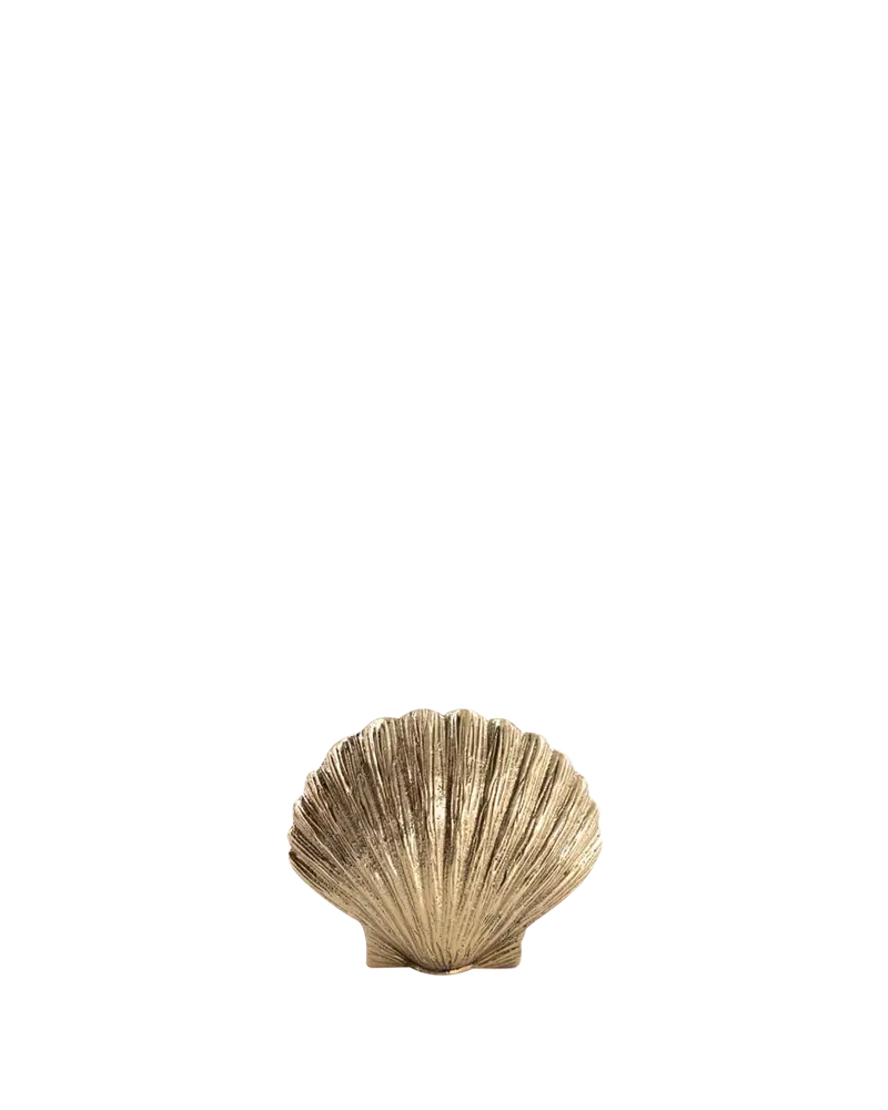 Świecznik z mosiądzu Muszelka