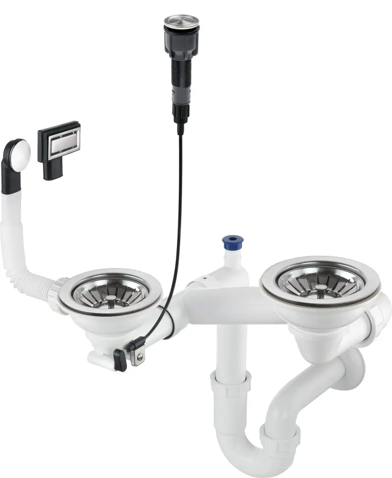 Syfon do zlewozmywaka granitowego 1.5- i 2-komorowego - Space-Saver Space-Saver Stalowy