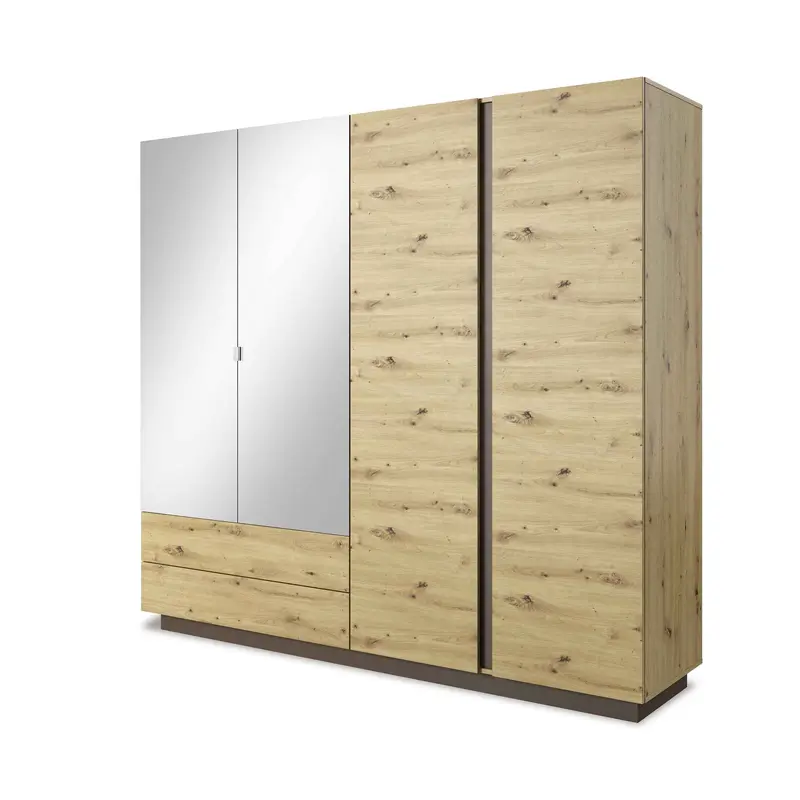 Szafa 4-drzwiowa 220x202 cm w stylu nowoczesnym | Armelia