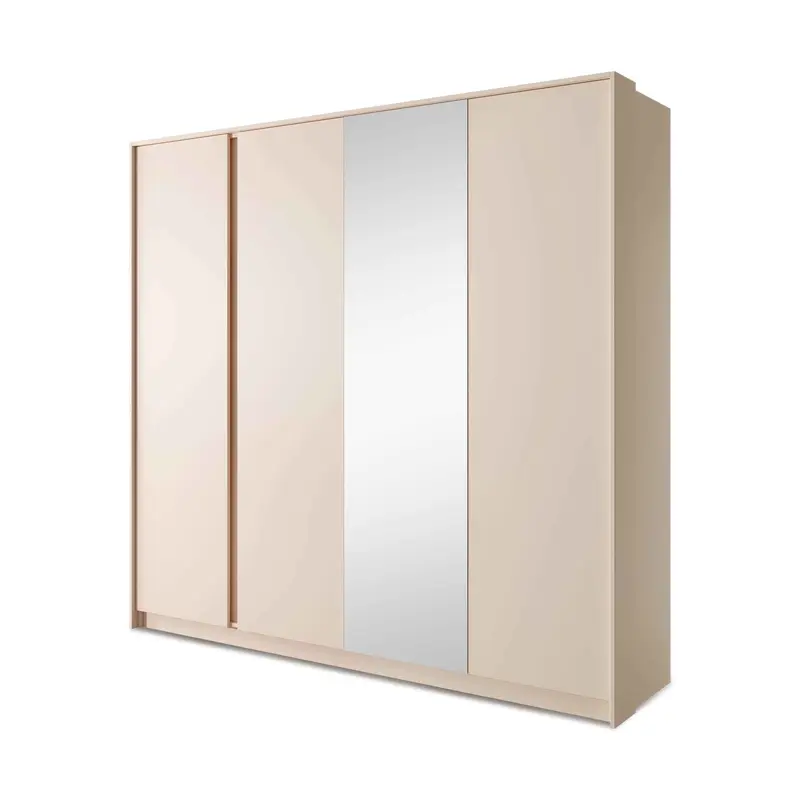 Szafa 4-drzwiowa 223x210 cm w stylu minimalistycznym | Dust