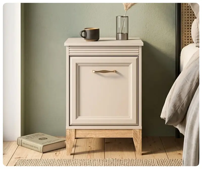 Szafka nocna Windsor 11 kaszmir 45 cm na dębowych nogach