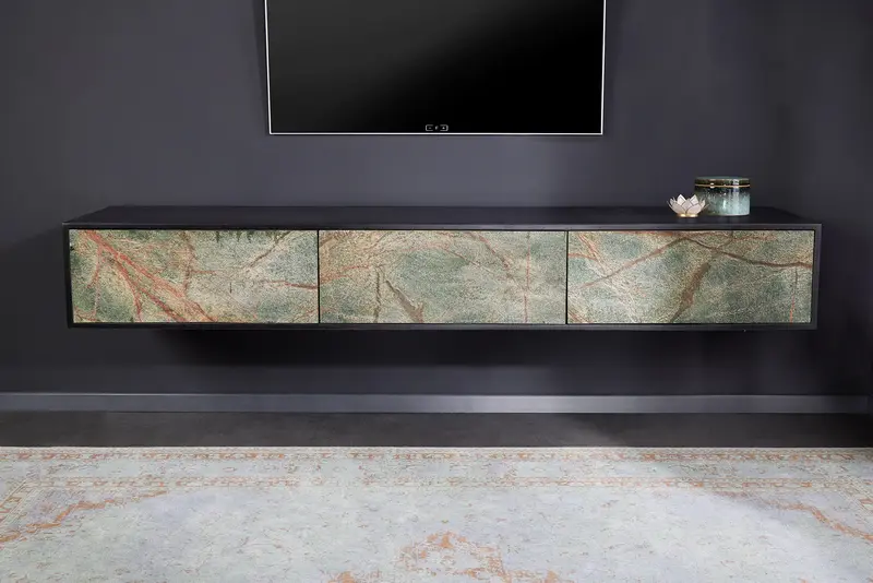 SZAFKA RTV WISZĄCA MOUNTAIN SOUL KAMIEŃ 160 CM / 43482 / INVICTA INTEIOR