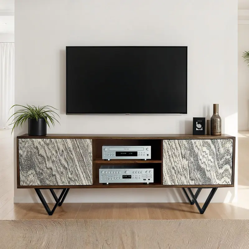 SZAFKA RTV WOHNLING DREWNO SHEESHAM 150 CM / WL7.034