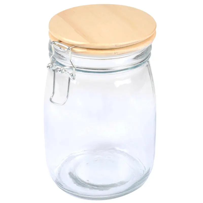 Szczelny słoiczek z bambusową pokrywką, 0,7l