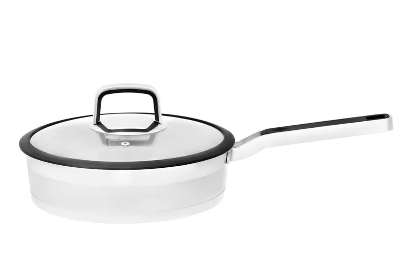 Szeroki rondel z pokrywką, Ø 25 cm