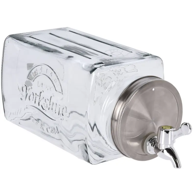 Szklany słój na wodę, z kranikiem, 3000 ml