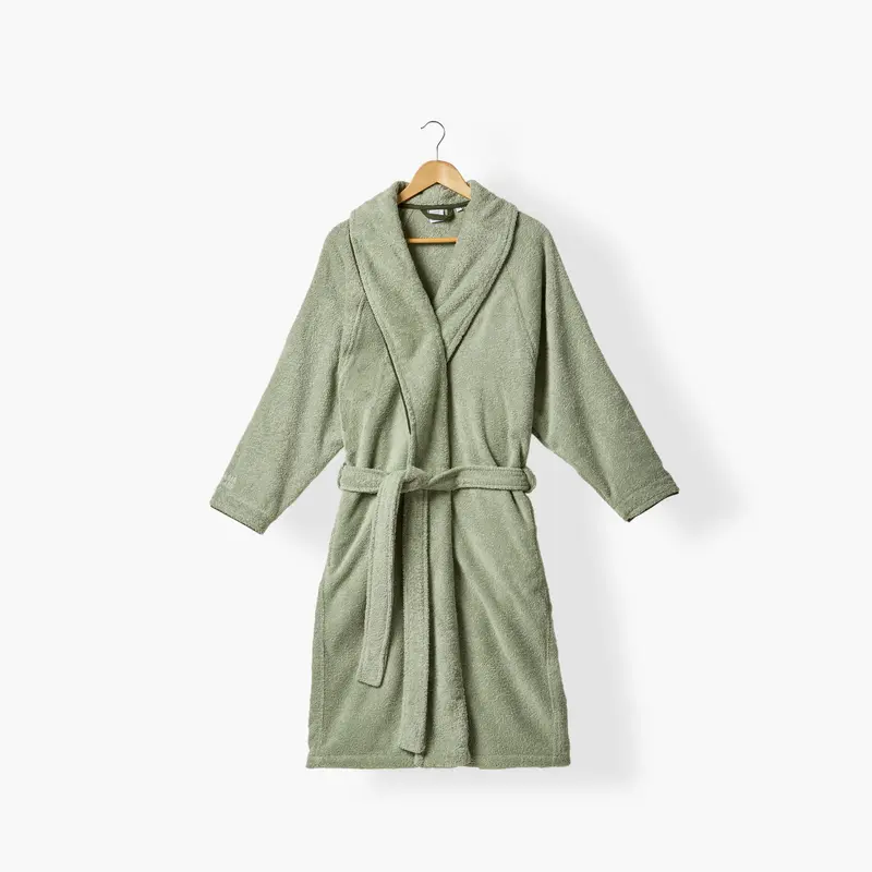 Szlafrok unisex Sasha szałwiowo-khaki