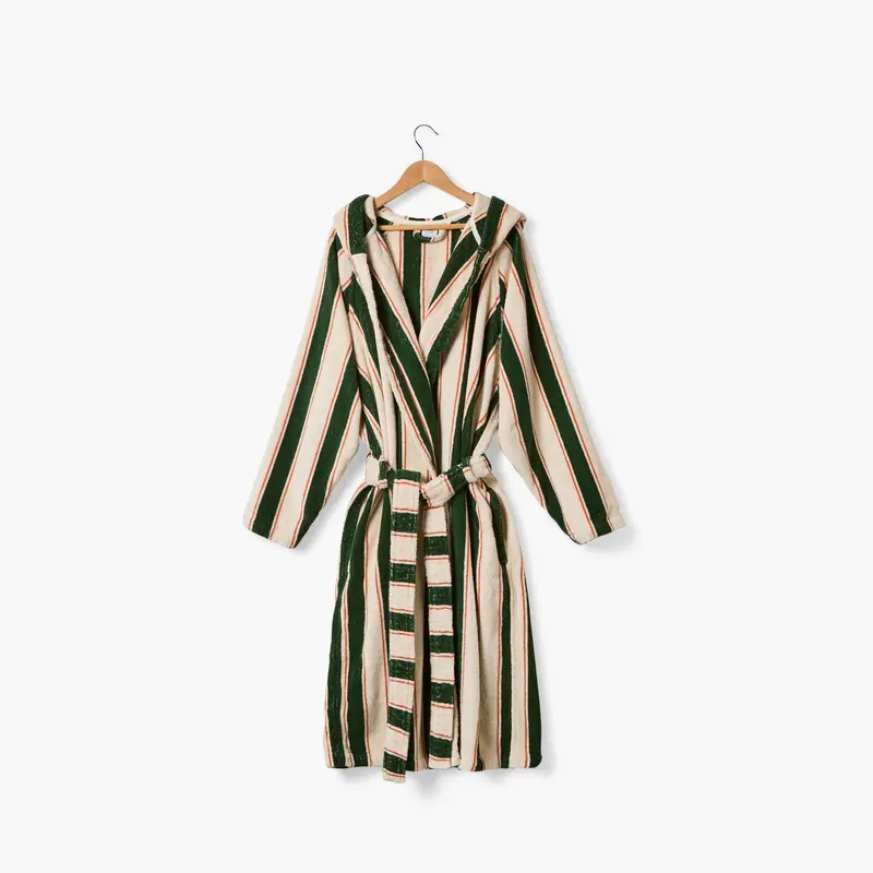 Szlafrok unisex z bawełny Lysiris zielony