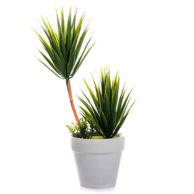Sztuczna juka w ceramicznej doniczce, 30 cm