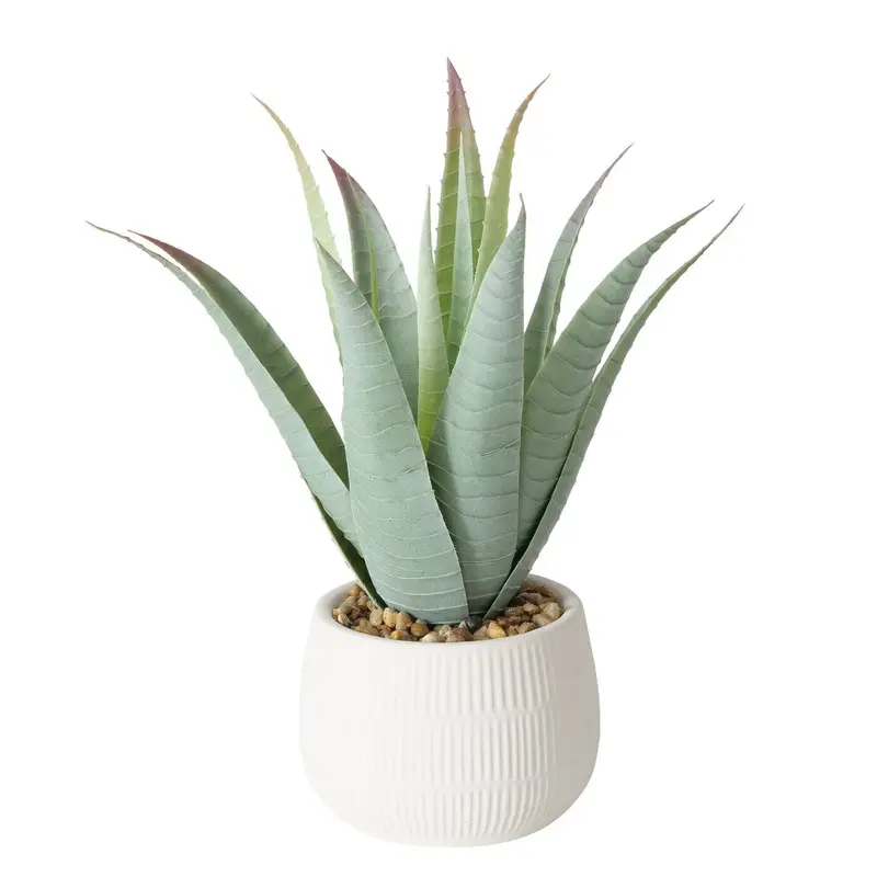 Sztuczna roślina aloes w donicze MONDRAGO, 29 cm