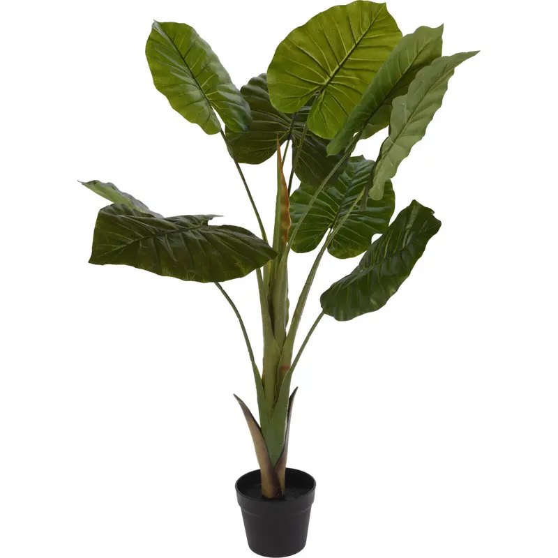 Sztuczna roślina doniczkowa ALOCASIA WENTII, wysoka, 110 cm