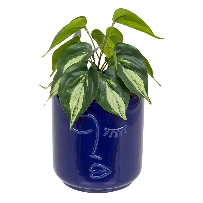 Sztuczna roślina epipremnum złociste SOLEYA w ceramicznej doniczce, 30 cm