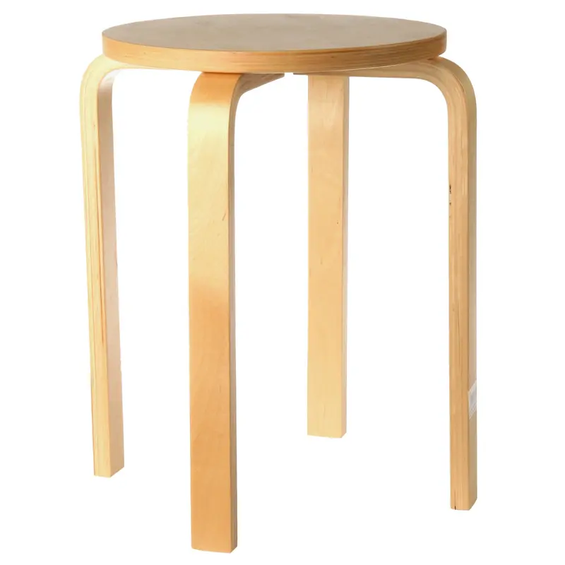 Taboret z drewna brzozy, Ø 39 cm