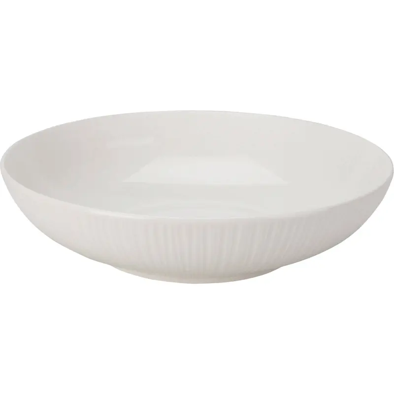 Talerz do makaronu, głęboki porcelanowy, biały, Ø 23 cm