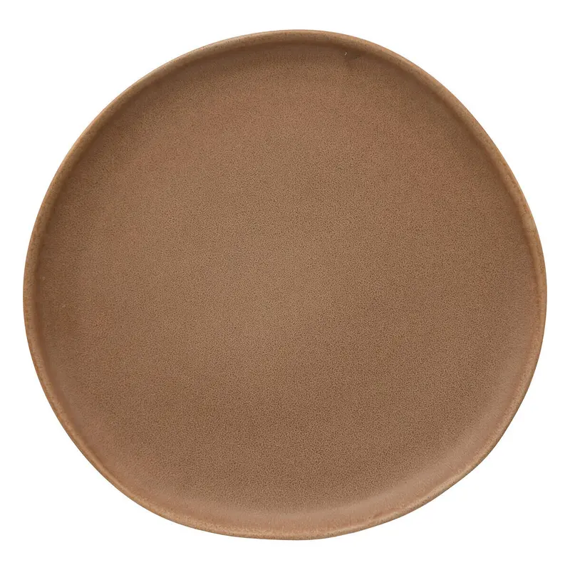 Talerz z kamionki brązowy, Ø 27 cm