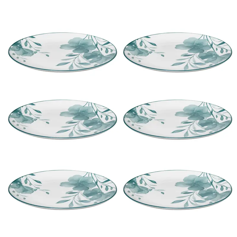 Talerze obiadowe porcelanowe LILY, 6 sztuk x Ø 27 cm