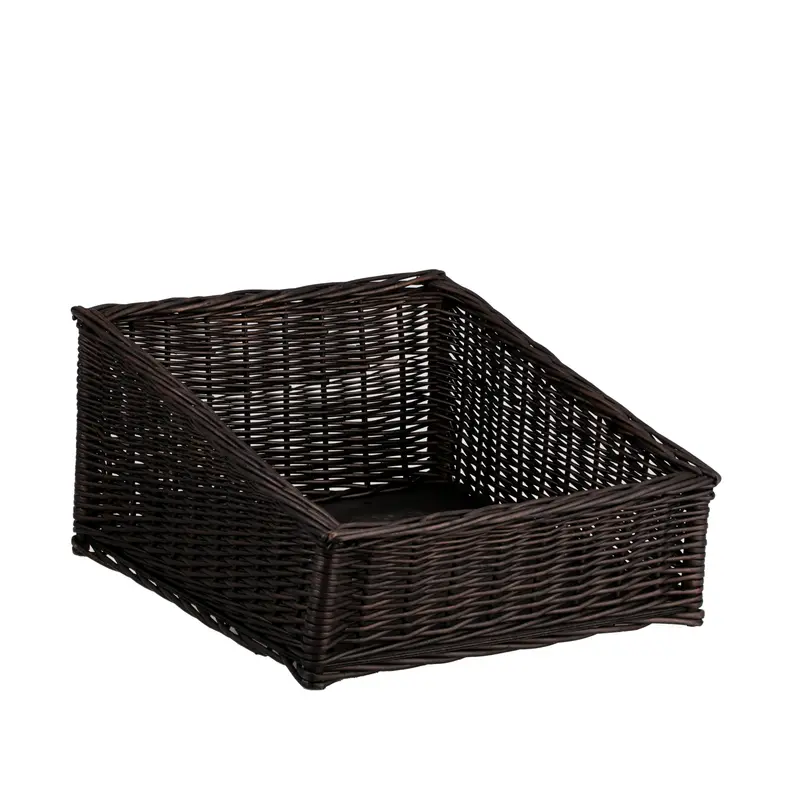 Tilda wicker display basket for bread and fruit TheWickerStories