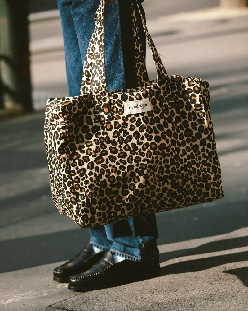 Torba Célestins Leopard Beige Sand