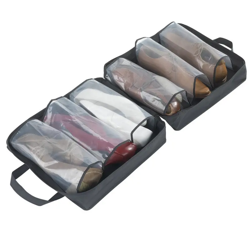 Torba podróżna na buty, organizer na 6 par, DEEP BLACK, WENKO