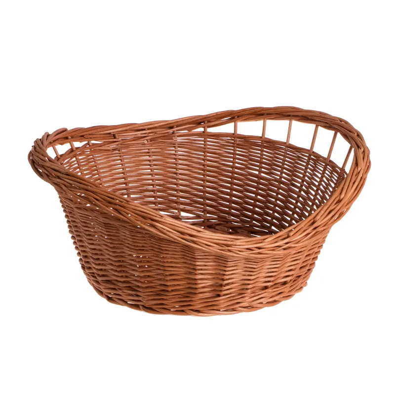 Trolloria wicker bread and fruit basket with handles TheWickerStories
