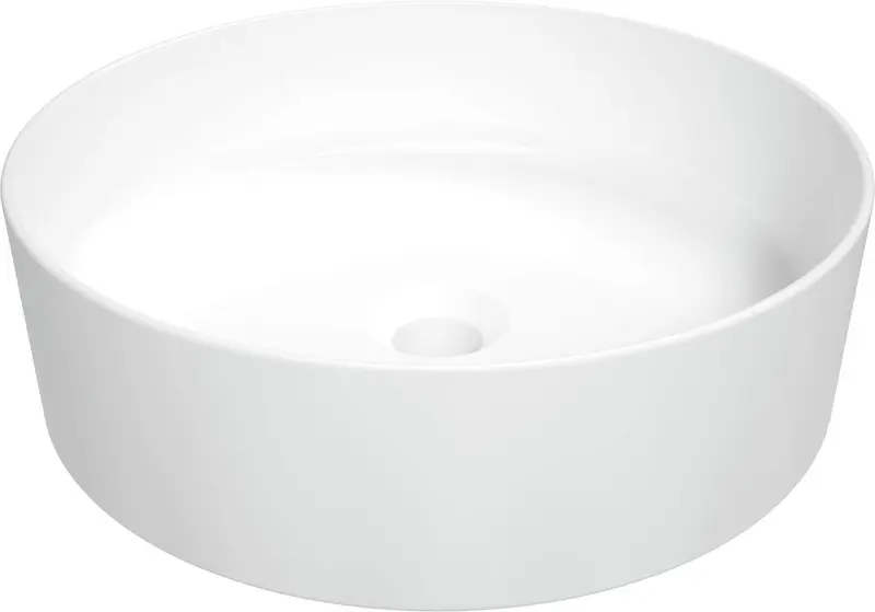 Umywalka ceramiczna nablatowa Round Biały