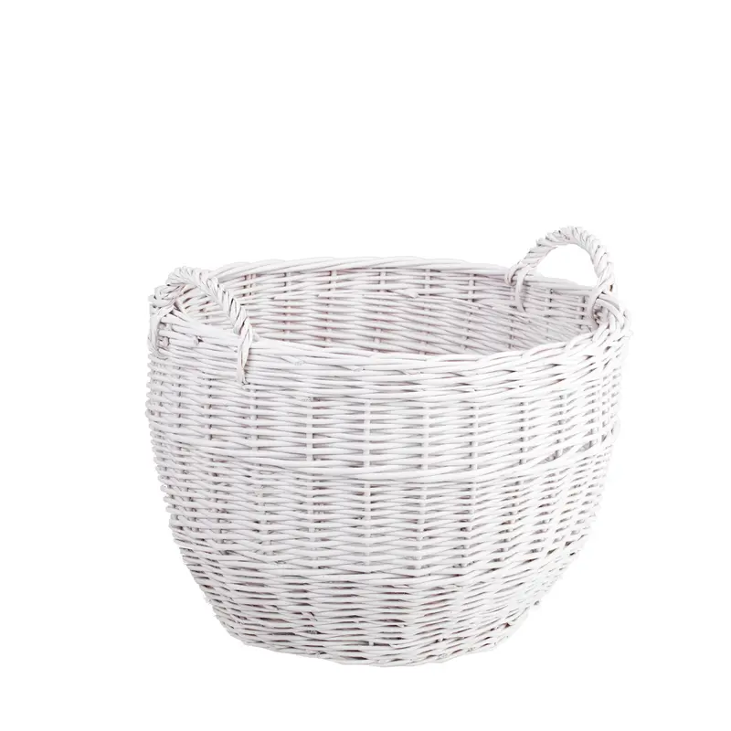 Viloria wicker basket for harvesting and storage, with handles TheWickerStories