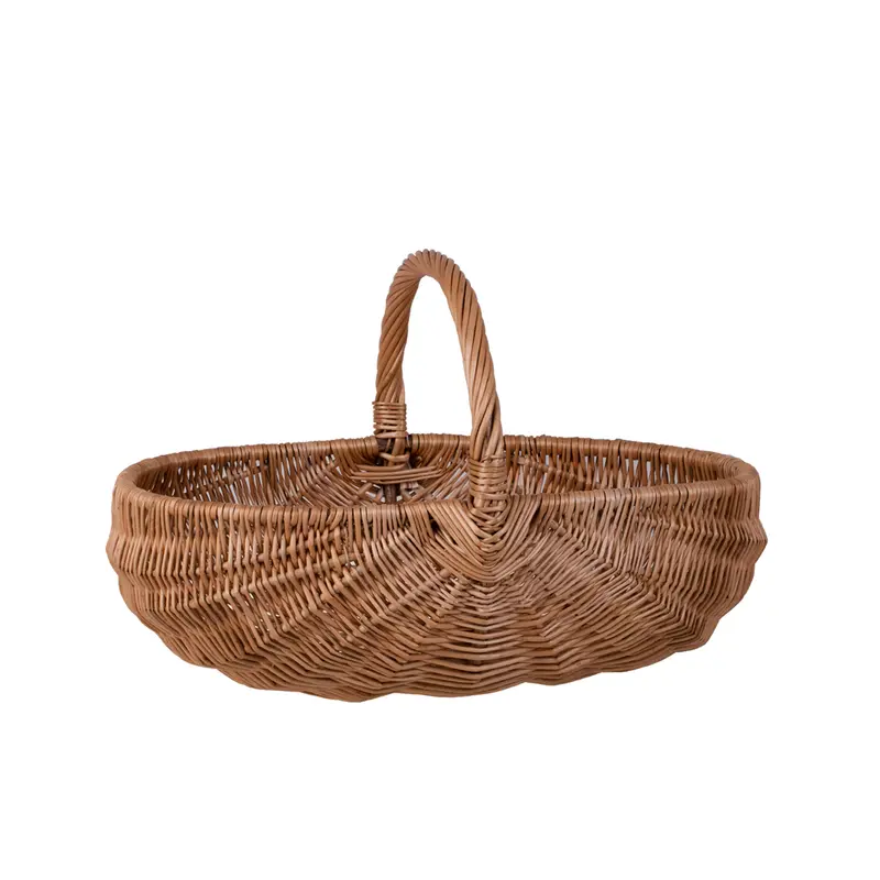 Vinea willow harvest basket for the garden with handle TheWickerStories